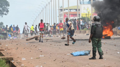 Photo of غينيا:قتيلان وجرحى في مظاهرة مناوئة للمجلس العسكري