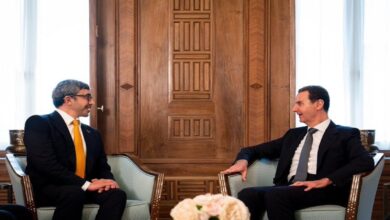 Photo of الأسد يستقبل وزير خارجية الإمارات