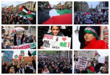 Photo of تظاهرات حاشدة حول العالم تنديداً بمجزرة رفح واستمرار عدوان الاحتلال على غزة
