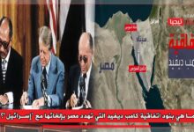 Photo of ما هي بنود اتفاقية “كامب ديفيد” التي تهدد مصر بإلغائها مع “إسرائيل”؟